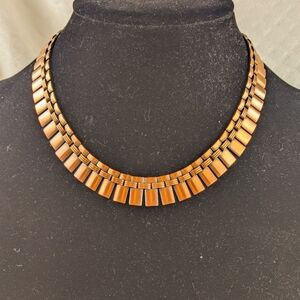 Vintage Renoor Matisse Solid Copper Necklace 1950's Era